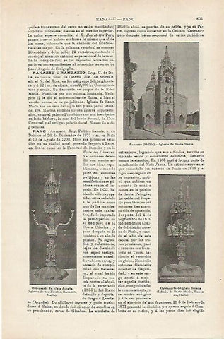 LAMINA ESPASA 15952: Iglesia de Santa Maria en Ranazzu Italia