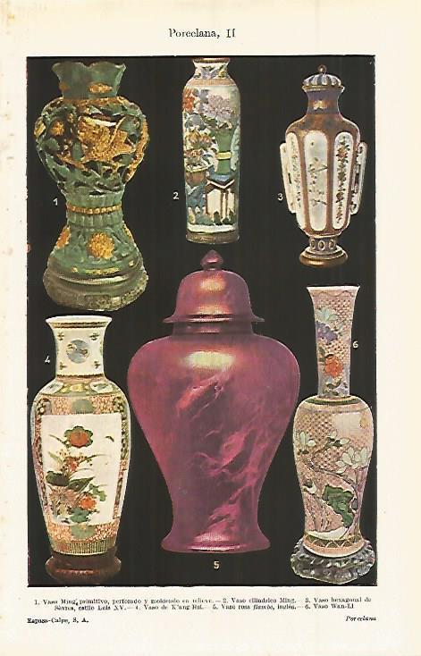 LAMINA ESPASA 15266: Porcelana de China