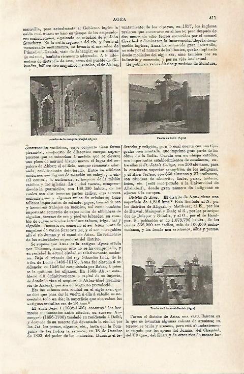 LAMINA ESPASA 15399: Mezquitas de Agra India