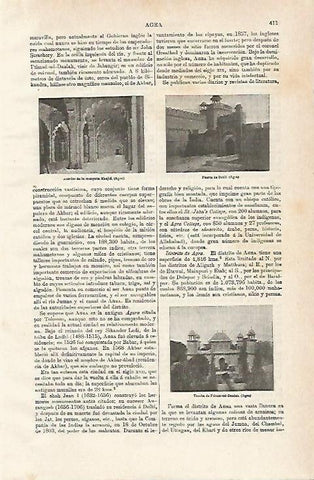 LAMINA ESPASA 15399: Mezquitas de Agra India