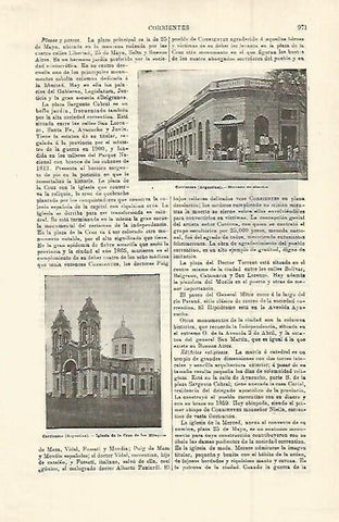 LAMINA ESPASA 15060: Mercado de Corrientes Argentina