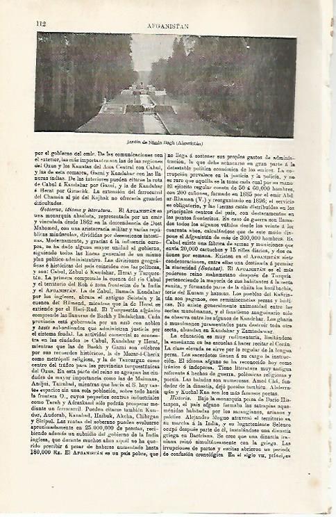 LAMINA ESPASA 15350: Jardin de Nimia Bagh en Afganistan
