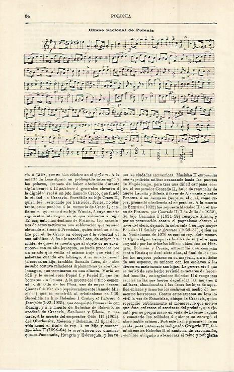 LAMINA ESPASA 15179: Himno nacional de Polonia