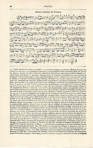 LAMINA ESPASA 15179: Himno nacional de Polonia