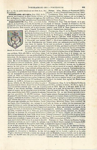 LAMINA ESPASA 15316: Ecudo de Portsmouth Inglaterra
