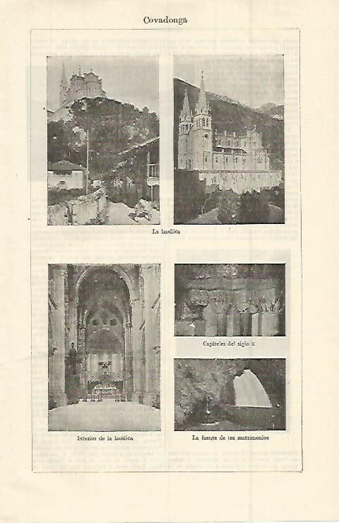 LAMINA ESPASA 15135: Basilica de Covadonga