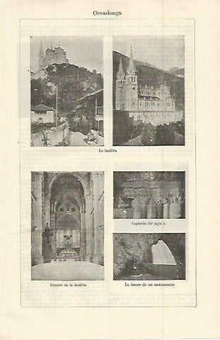 LAMINA ESPASA 15135: Basilica de Covadonga