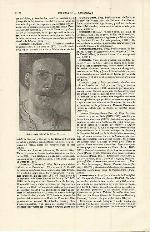 LAMINA ESPASA 15105: Autorretrato de A. Cossman
