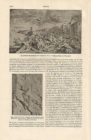LAMINA ESPASA 15866: La peste en Marsella en 1720 por Troy el Joven