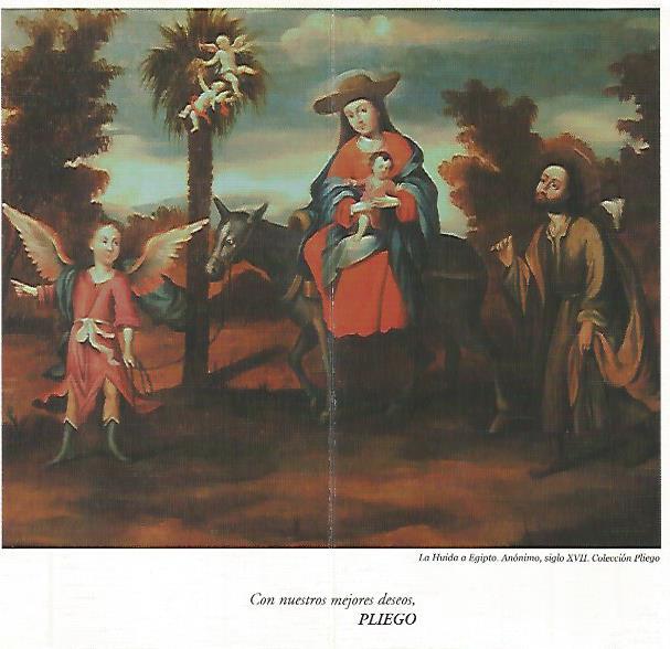 POSTAL A0260: La huida a Egipto. Coleccion Pliego
