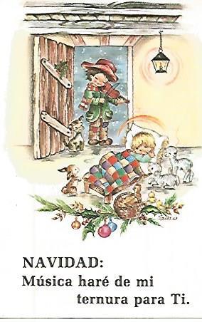 POSTAL A0272 NAVIDAD A0272: Dibujo de Sara