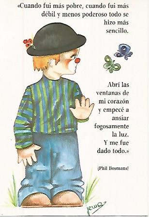 POSTAL A0276: Cita de Phil Bosmans