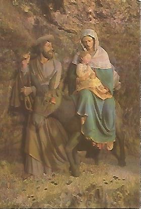 POSTAL A0288: Belen con la Sagrada Familia