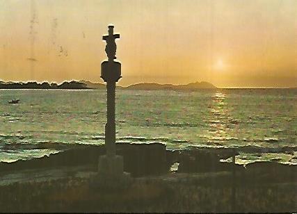 POSTAL A0314: Puesta de sol en Galicia