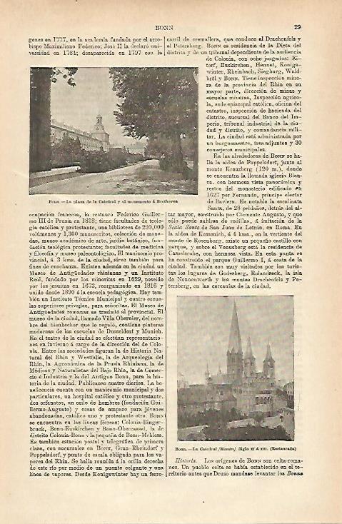 LAMINA ESPASA 25242: Plaza de la Catedral en Bonn