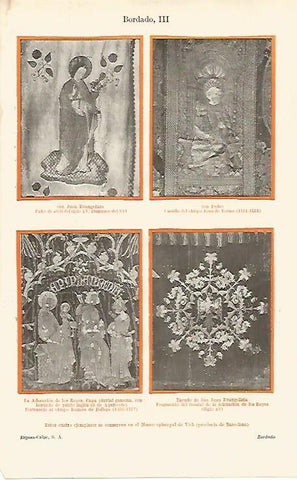 LAMINA ESPASA 25257: Bordados en el Museo Episcopal de Vic