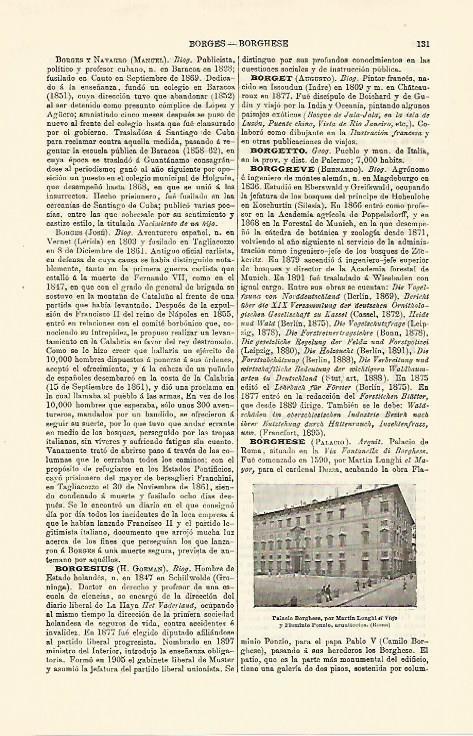 LAMINA ESPASA 25261: Palacio Borghese en Roma