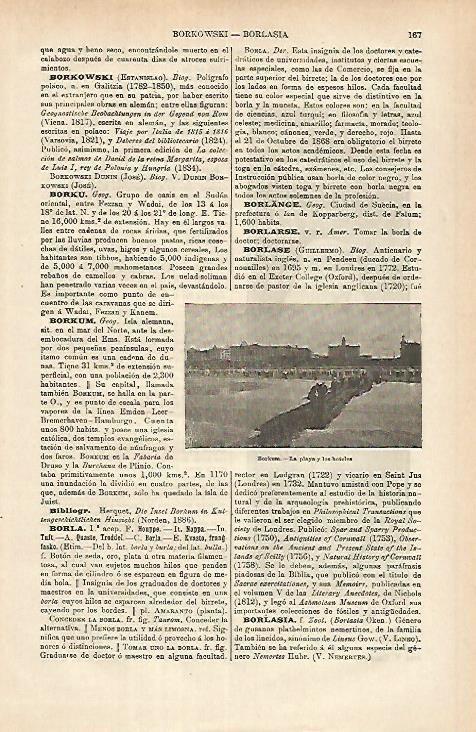 LAMINA ESPASA 25271: Playa de Borkum Alemania