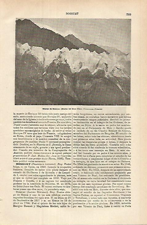 LAMINA ESPASA 25290: Glaciar de Bossone