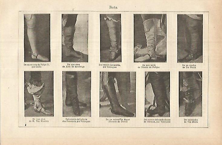 LAMINA ESPASA 25294: Tipos de bota