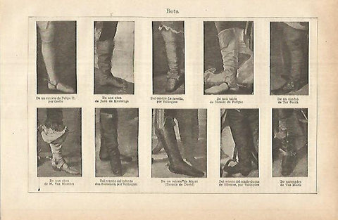 LAMINA ESPASA 25294: Tipos de bota