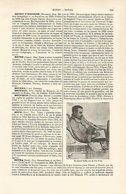 LAMINA ESPASA 25300: El general Botha por A. Van Wellie
