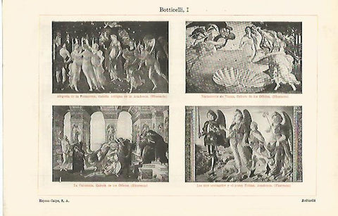LAMINA ESPASA 25301: Obras de Botticelli