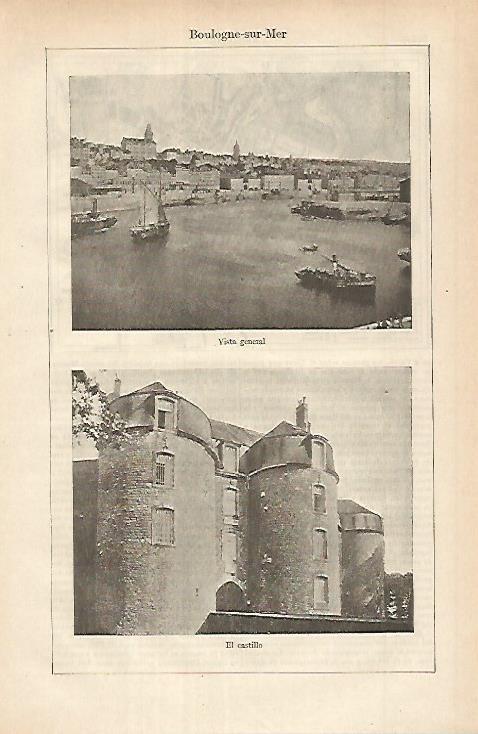 LAMINA ESPASA 25309: Vistas de Boulogne sur Mer