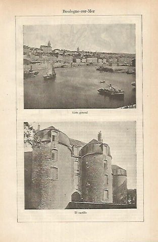 LAMINA ESPASA 25309: Vistas de Boulogne sur Mer