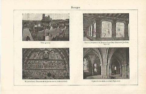 LAMINA ESPASA 25314: Vistas de Bourges
