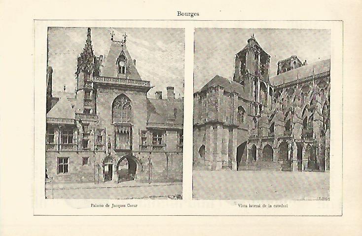 LAMINA ESPASA 25315: Palacio y Catedral de Bourges