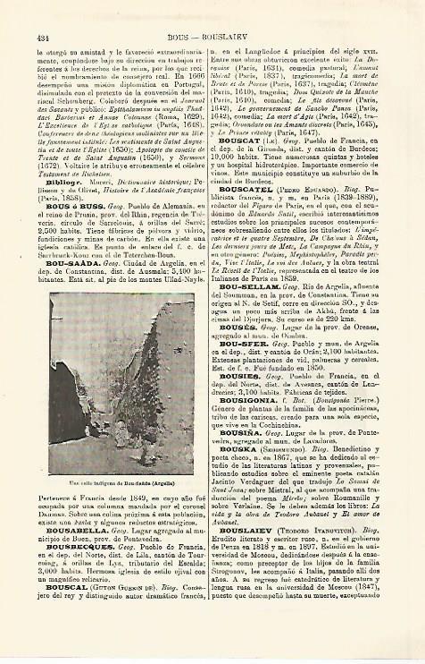 LAMINA ESPASA 25317: Calle de Bou Saada en Argelia