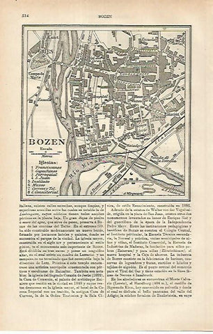 LAMINA ESPASA 25324: Plano de Bozen