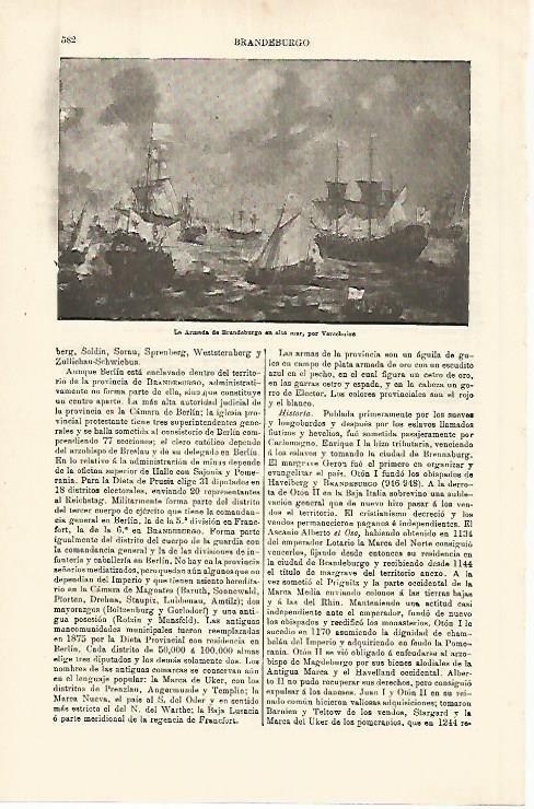 LAMINA ESPASA 25335: La Armada de Brandeburgo por Verschules