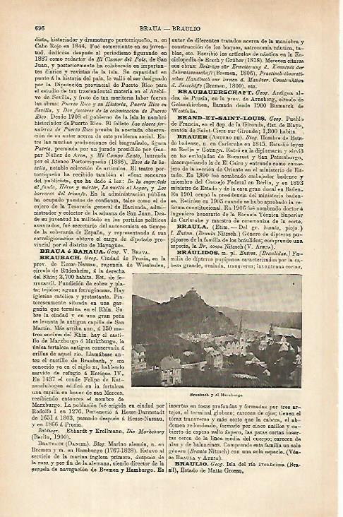 LAMINA ESPASA 25349: Braubach y el Marxburgo