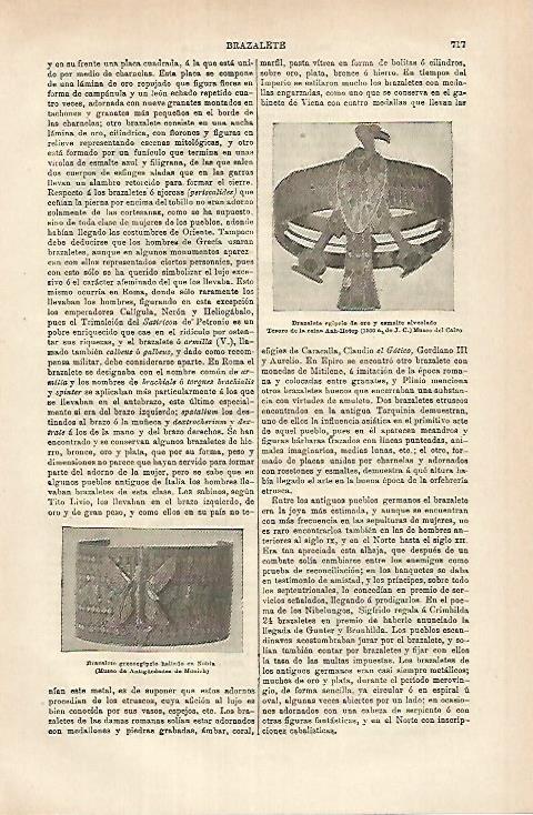 LAMINA ESPASA 25352: Brazalete del Antiguo Egipto