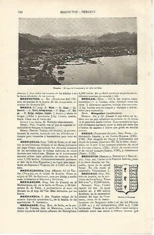 LAMINA ESPASA 25355: Lago de Constanza