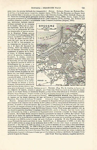 LAMINA ESPASA 25356: Plano de Bregenz
