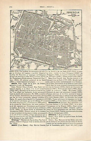 LAMINA ESPASA 25367: Plano de Brescia