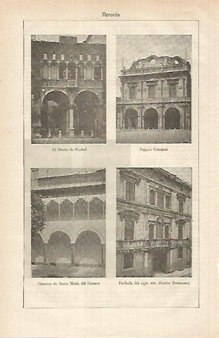 LAMINA ESPASA 25368: Vistas de Brescia