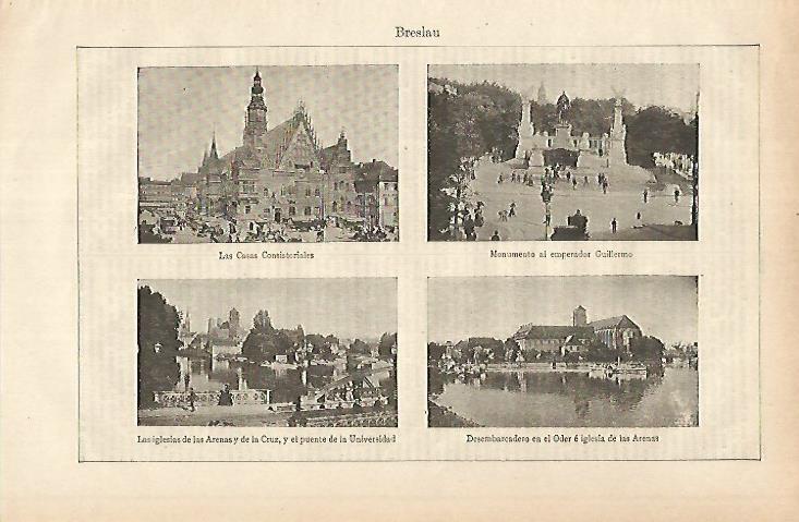 LAMINA ESPASA 25372: Edificios de Breslau