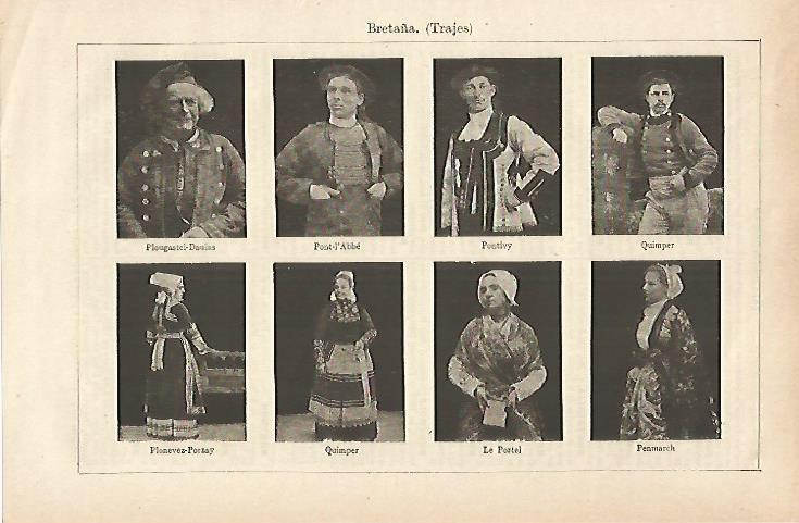 LAMINA ESPASA 25376: Trajes de Bretaña