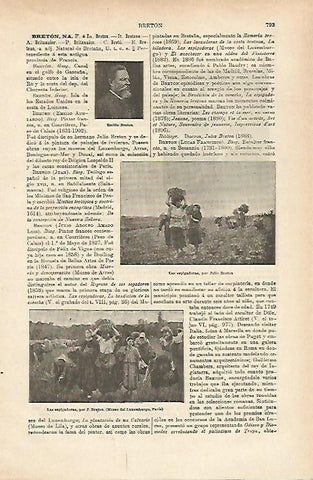 LAMINA ESPASA 25377: Las espigadoras por J. Breton