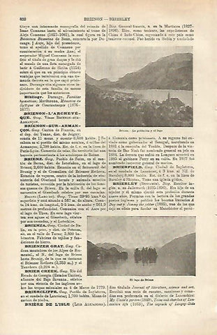 LAMINA ESPASA 25380: Lago de Brienz