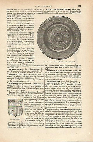 LAMINA ESPASA 25389: Plato de estaño fundido por Francisco Briot