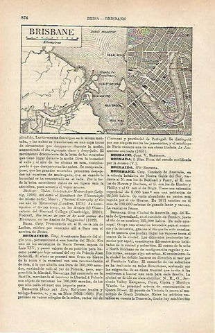 LAMINA ESPASA 25390: Plano de Brisbane