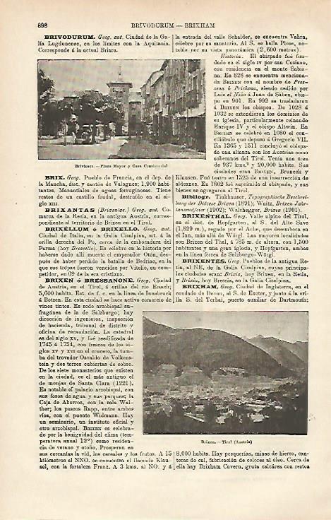 LAMINA ESPASA 25399: Plaza Mayor y Ayuntamiento de Briviesca