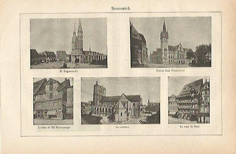 LAMINA ESPASA 25436: Edificios de Brunswick