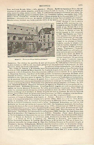 LAMINA ESPASA 25437: Monumento al Duque Guillermo en Brunswick
