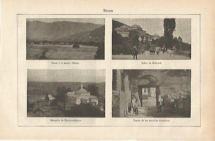 LAMINA ESPASA 25439: Vistas de Brusa Turquia